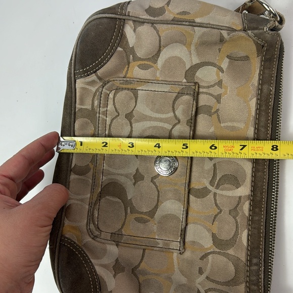 Coach Chelsea Y2K Monogram Fabric &Leather Shoulder Bag - Picture 10 of 13